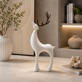 Elegant White Deer – Fiber Glass Home Décor