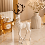 Premium Fiber Glass White Deer Showpiece