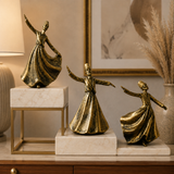 Luxury Fiber Glass Sufi Showpiece Set (3 Pieces)