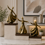 Luxury Fiber Glass Sufi Showpiece Set (3 Pieces)