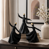 Luxury Fiber Glass Sufi Showpiece Set (3 Pieces)