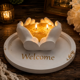 Decorative Blessing Hands Candle Set for Living Room