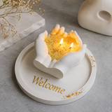 Decorative Blessing Hands Candle Set for Living Room