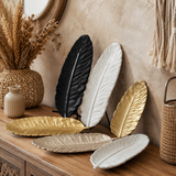 Modern Feather Accent Tray Pack Of 5
