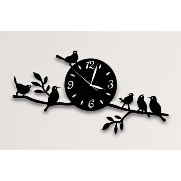 Bird Tree Design Analogue Wall Clock