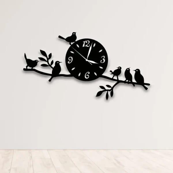 Bird Tree Design Analogue Wall Clock