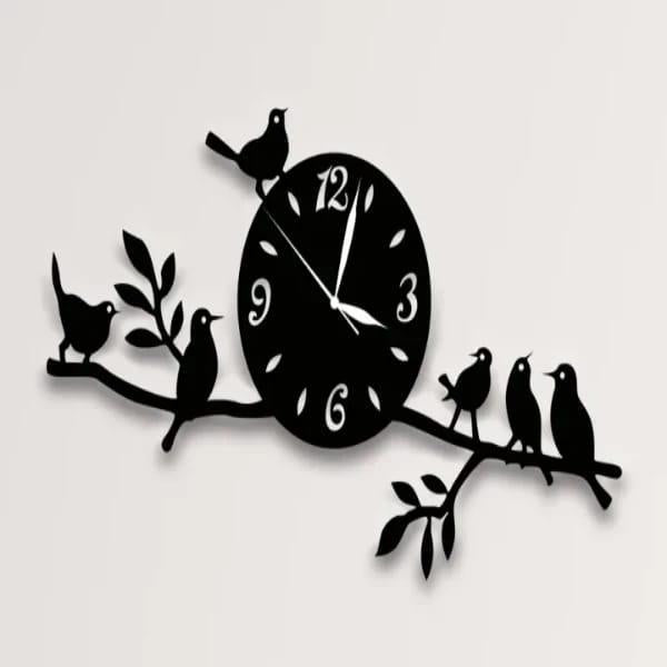 Bird Tree Design Analogue Wall Clock