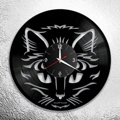 Trendy Delusional Cat Design Analogue Wall Clock