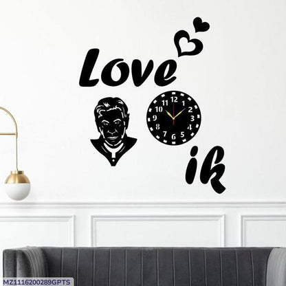 Imran khan Love Design Analogue Wall Clock