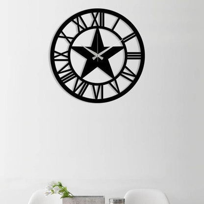 Star Shaped Analogue Wall Clock