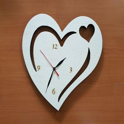 Heart Analogue Wall Clock