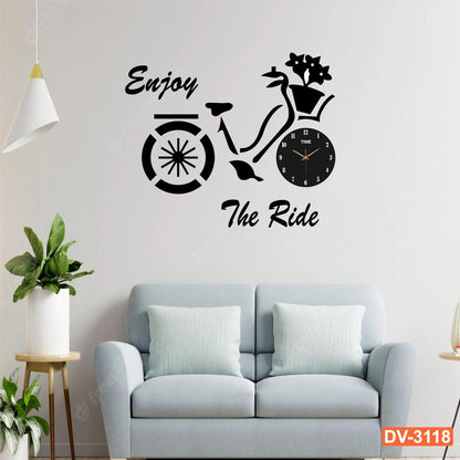 Bicycle Design 3D Wall Clock