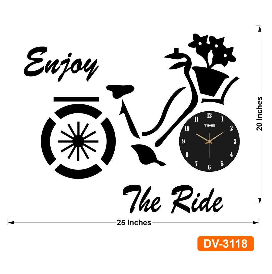 Bicycle Design 3D Wall Clock