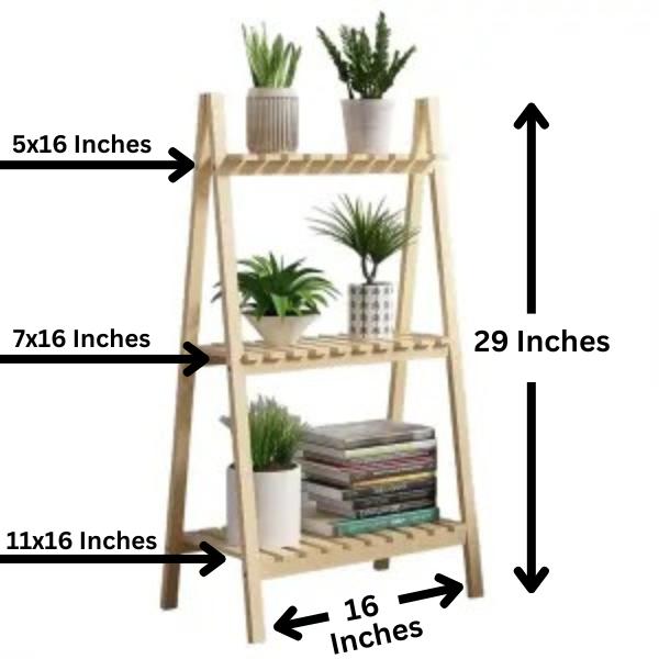 3 Tier Wooden Flower Pot Planter