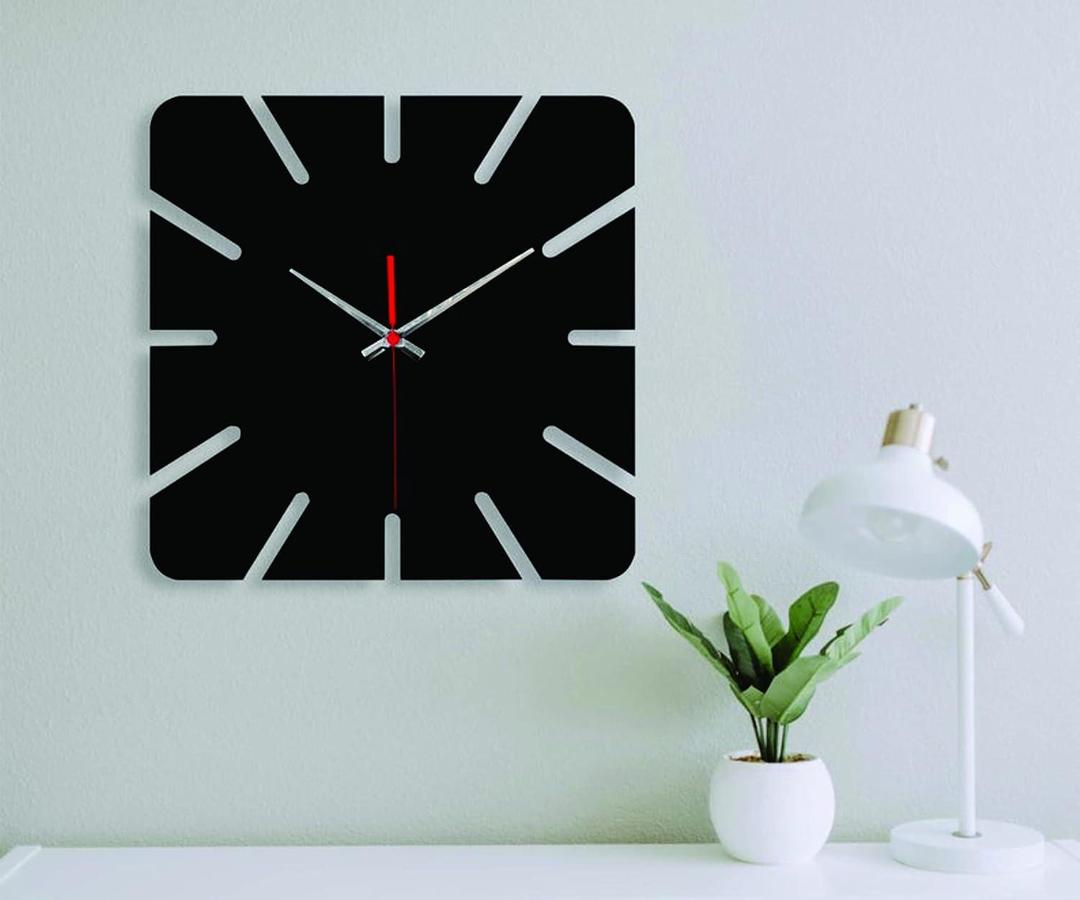 Square Shaped Analogue Wall Clock