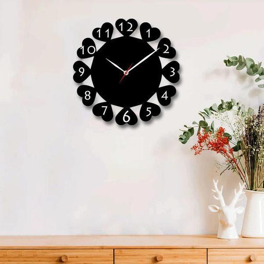 Beautiful Heart Analogue Wall Clock