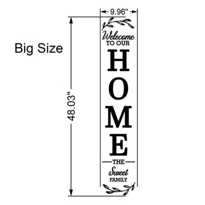 3D Welcome to our HOME Family Wooden Decor