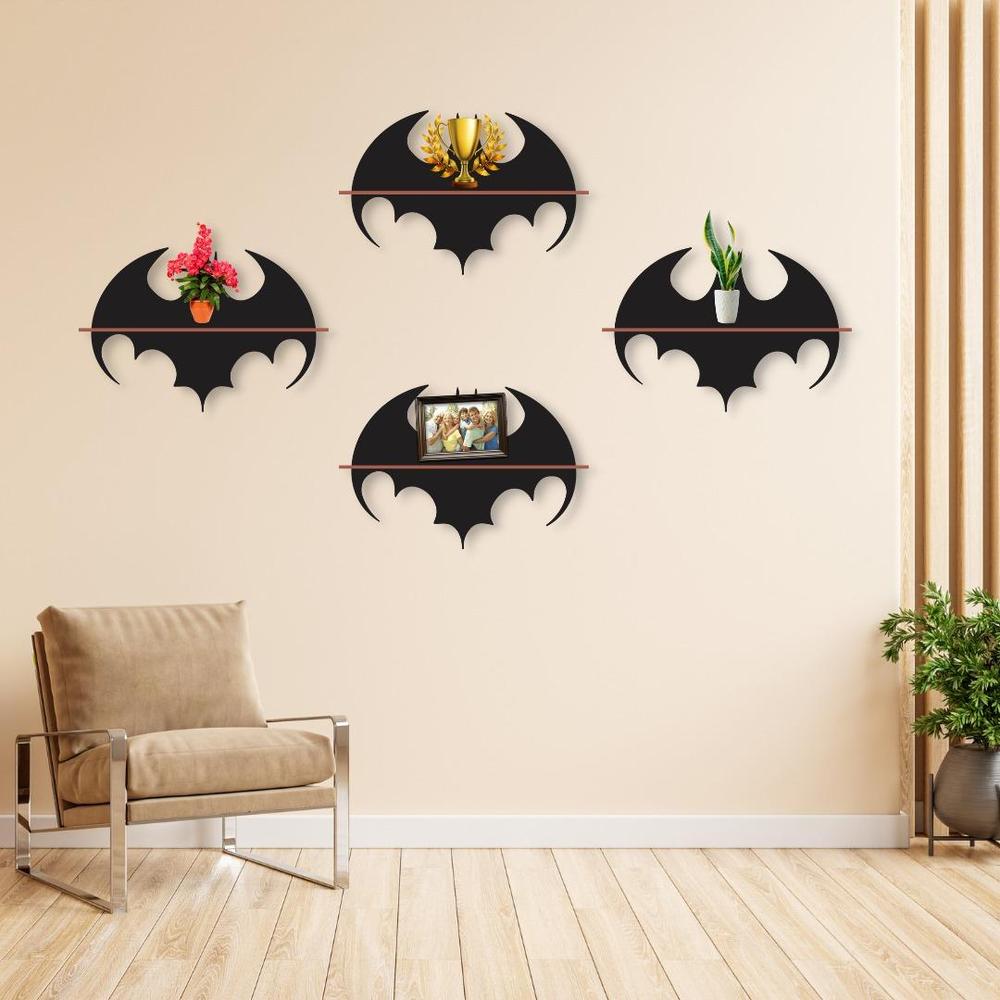 Batman Wall Hanging Shelves, Pack of 4