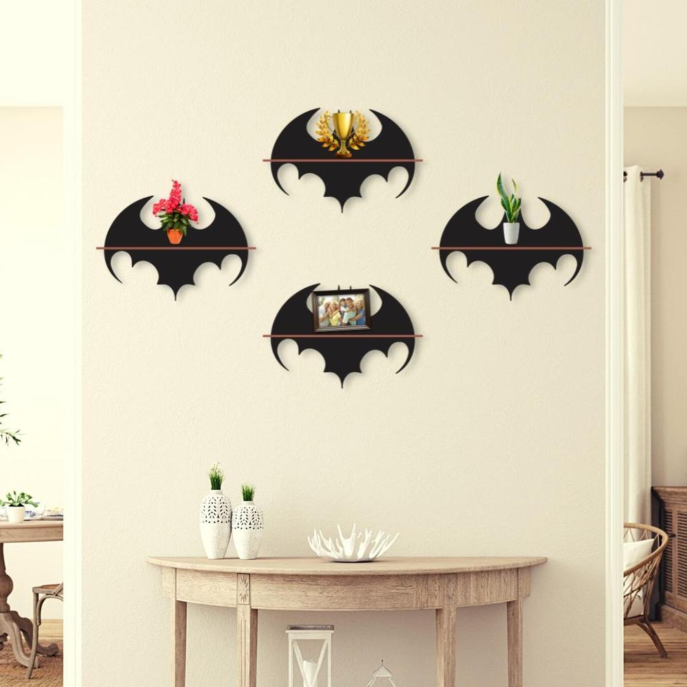 Batman Wall Hanging Shelves, Pack of 4