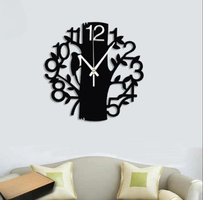 Beautiful Birds Design MDF Wood Wall Clock