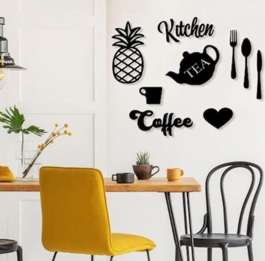 Kitchen Wooden Wall Art Decor