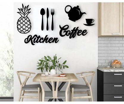 Kitchen Wooden Wall Art Decor