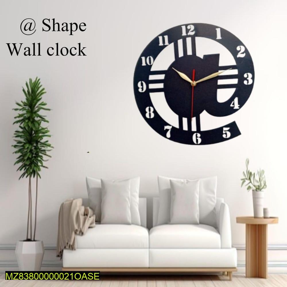 Alpha Shape Wall Clock | DIY Decor Clock