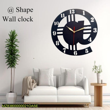 Alpha Shape Wall Clock | DIY Decor Clock