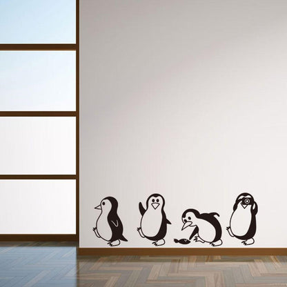 Cute Penguin Cartoon Wall Sticker