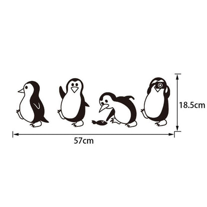 Cute Penguin Cartoon Wall Sticker