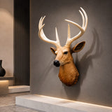 Fiber Glass Deer Head Wall Mount Showpiece