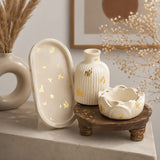 Luxury Gold Speckled Tabletop Decor Set of 3
