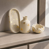 Luxury Gold Speckled Tabletop Decor Set of 3